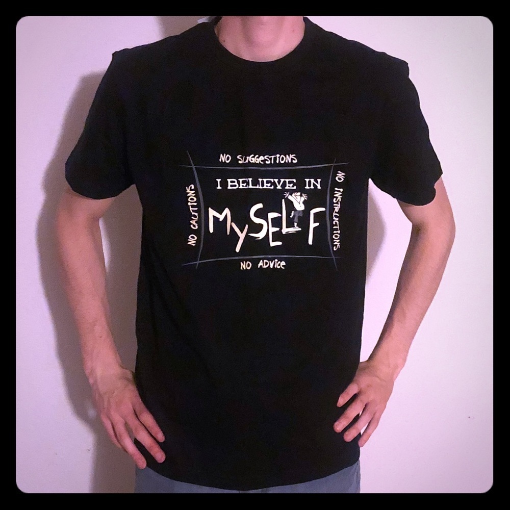 Men’s OFFBEAT “I Believe in Myself” Graphic Tee | Confidence Statement | NWT - Picture 2 of 4